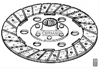 British Colour Standard Disco De Embrague R&iacute;gido Para Motocultor Serie 622 Bcs 15328