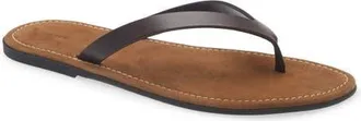 The Row Beach Flip Flop in Lacquer Brown at Nordstrom, Size 35.5