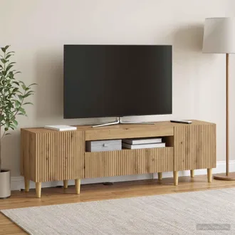 vidaXL Vidaxl Mobile Tv Led Rovere Artigianale Legno Ingegnerizzato