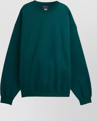 Yohji Yamamoto cotton brushed crew sweatshirt