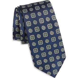 Nordstrom Aguilar Medallion Silk Tie in Green at Nordstrom
