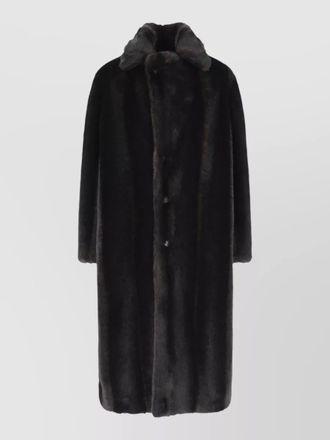 Maison Margiela long faux fur texture casual coat
