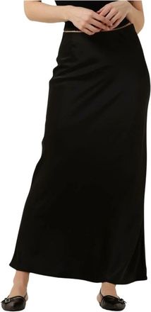 Y.A.S Maxi Rok Yaspella Stijl - Dames - Maxi Rokken - Zwart - XS - Polyester - Rokken