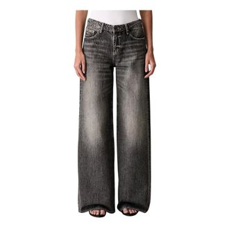 A|X Armani Exchange Jeans, Dames, Grijs, W30, Katoen, Wide Jeans