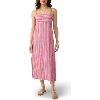 Faherty Sienna Stripe Linen Blend Sundress in Granita Stripe at Nordstrom Rack, Size Xx-Large