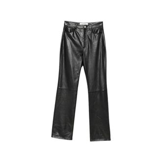 R&oacute;he Dames, Broeken, Zwart, Maat: 2XS Leer