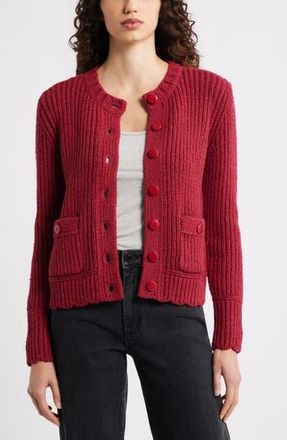 Caslon Boxy Cardigan in Red Rumba at Nordstrom Rack, Size Xx-Large