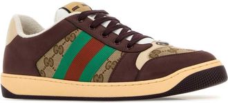 Gucci Mens Multicolor Gg And Leather Sneakers