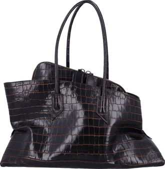 The Attico La Passeggiata Medium Croc-Embossed Tote Bag