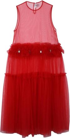 Comme Des Gar&ccedil;ons Abito Over in Tulle - Dresses - Mujer - Rojo - S