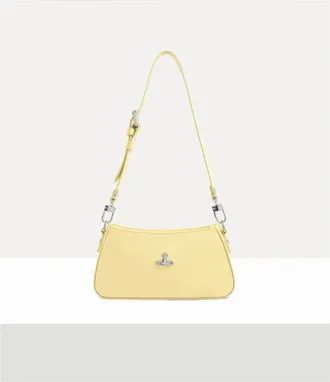 Vivienne Westwood Tasha Shoulder Phone Bag Pu Smooth Paste-yellow