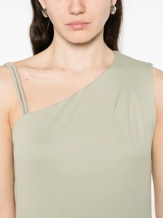 PANICALE One-Shoulder Embellished Dress - Cream
