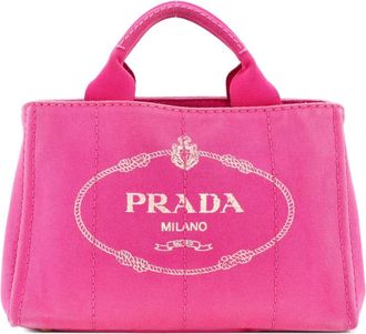 Prada Canapa Canvas Mini tote bag - Roze