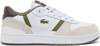 Lacoste T-Clip Set 225 1 sneakers wit/donkerbruin/ecru