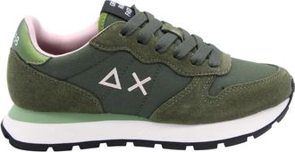 Sun 68 Zwarte Sneaker voor Mannen en Vrouwen - Dames - Sneakers - Groen - 37 EU - Schoenen