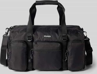 HUGO BOSS Weekender mit Rei&szlig;verschlusstaschen Modell EVERETT in BLACK, Gr&ouml;&szlig;e 1