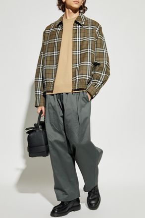 Burberry Wool Jacket, Mens, Green