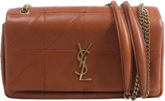 Saint Laurent Pre-owned Jamie Crossbody Bag - Dames - Vintage Schoudertas - Bruin - ONE Size - Leer - Vintage