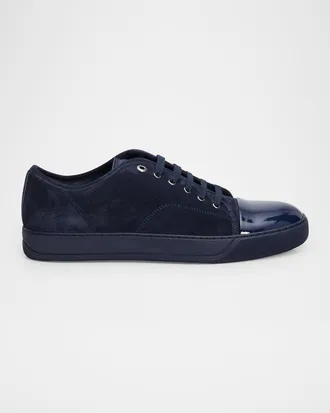 Lanvin DBB1 Leather Low-Top Sneakers