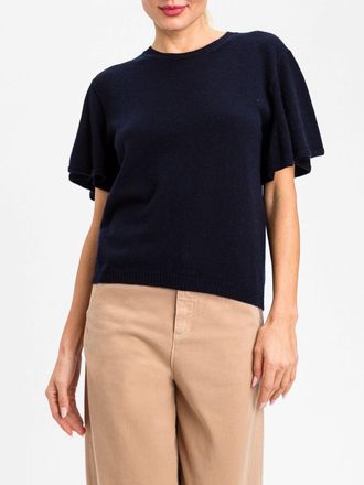 Twinset Maglia in cashmere e seta con maniche corte a kimono