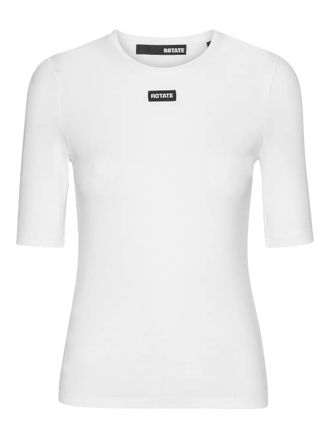 Rotate T-shirt con applicazione logo - Bianco