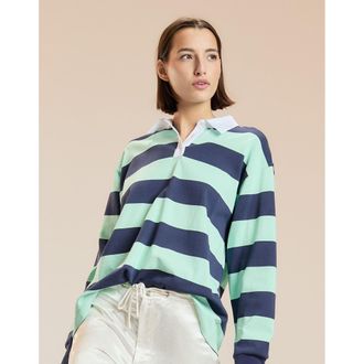 Cynthia Rowley Striped Cotton Rugby Shirt