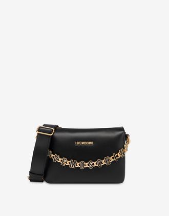 Love Moschino Calfskin crossbody bag Dangling - Black