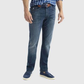 Johnnie-O Dos Stretch Cotton Denim Jean - 32 In Noon