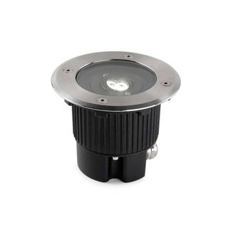 Netlighting Gea Outdoor LED Recessed Ground Uplight 12.5cm 522lm 3000K IP67 in Grey