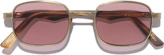 L.G.R Cactus 6817 Mens Sunglasses Gold Size 48
