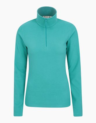 Mountain Warehouse Womens Mountain Warehouse Womens/Ladies Camber II Fleece Top - Blue/Green - Size: 10/8