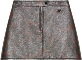 Courr&egrave;ges Mujer, Faldas, Marr&oacute;n, Talla: S