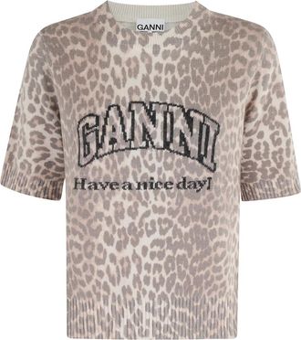 Ganni Donna, Top, Grigio, M, new