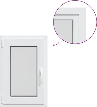 vidaXL Ventana De S&oacute;tano Risor 40 X 70 Cm Pvc Y Vidrio Vidaxl