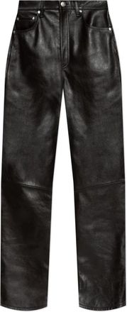 Rag & Bone Leren broek - Dames - Leren Broeken - Bruin - W28 - Leer - Broeken