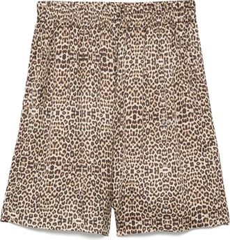 Ih Nom Uh Nit Shorts leopardati - Marrone