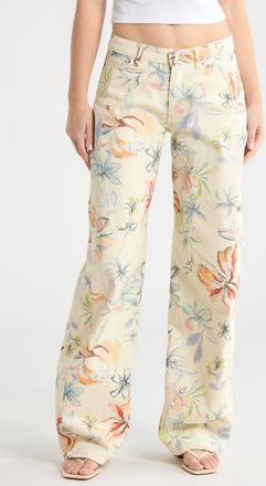 Steve Madden Rori Barrel Jeans in Vintage Ivory at Nordstrom, Size 24