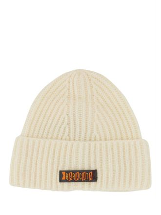 Baracuta Beanie Hat With Logo Patch