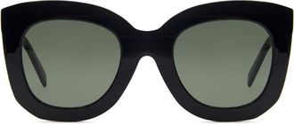 Celine CL4005FN Asian Fit 01N Womens Sunglasses Black Size 49