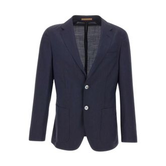 HUGO BOSS Blazers, male, Blue, Size: 2XL Camel Jacket