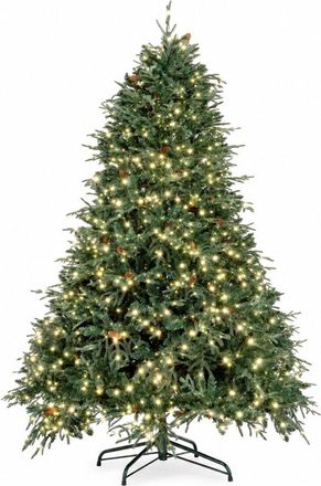 BIZZOTTO &Aacute;rbol de navidad 210 cm, 3964 ramas, 3000 micro-led, &oslash; 142 cm