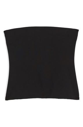 Madewell Knit Tube Top in Jet Black at Nordstrom, Size Xx-Large
