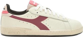 Diadora Icona Roze Leren Lage Sneakers - Dames - Sneakers - Roze - 37 EU - Leer - Schoenen