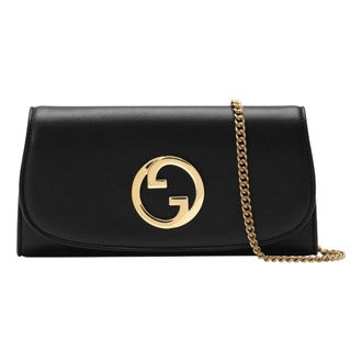 Gucci (WMNS) Gucci Blondie Continental Chain Wallet Black 725215-UXX0G-1000