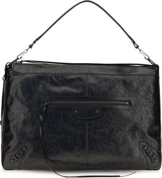 Balenciaga Le City Moto Bag - Heren - Tassen - Zwart - Maat: ONE Size Katoen