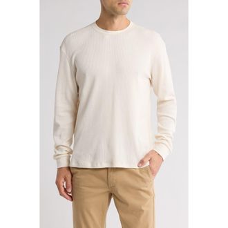 Joe's Crewneck Waffle Knit Long Sleeve T-Shirt in Ecru at Nordstrom Rack, Size Xx-Large