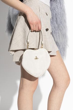 Vivienne Westwood Handbag Belle Heart Frame, Womens, White