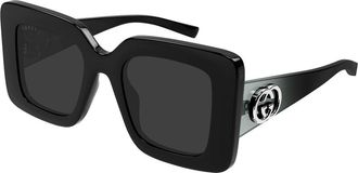 Gucci GG2025S 001 Womens Sunglasses Black Size 49 - Free RX Lenses - Free RX Lenses