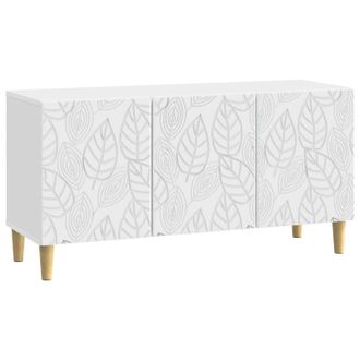 vidaXL Mueble De Tv 99 X 34,5 X 50 Cm Blanco Madera De Ingenier&iacute;a Vidaxl