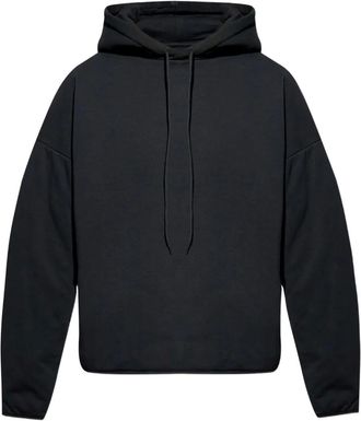 Maison Margiela Felpa in cotone con cappuccio - Nero